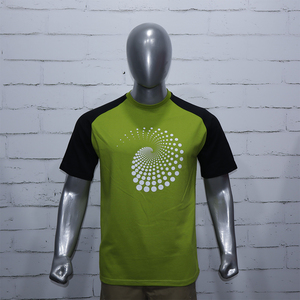 เสื้อยืดแร็กแลนแขนสั้นผ้าฝ้ายพิมพ์ลายตามสั่งสำหรับผู้ชาย เสื้อผ้าออกกำลังกาย OEM - Product Image 1