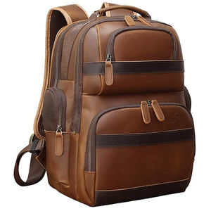 Mochila de Cuero de Alta Calidad para Hombre y Mujer, Bolsa de Viaje, Mochila Escolar para Portátil, Servicio de Logotipo Personalizado, Proveedor Mayorista - Product Image 1