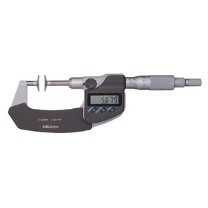 Micromètres numériques à disque Mitutoyo de qualité supérieure PDM-25MX/369-250-30 PDM-50MX/369-251-30 Précision 0,004 mm en acier avec guide rapide - Product Image 1
