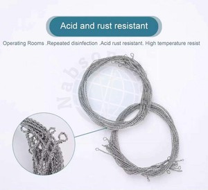 เครื่องมือผ่าตัดกระดูกแบบใช้มือ NABSONS MED Gigli Saw Wire สแตนเลสสตีล สำหรับตัดกระดูกและชิ้นส่วนกระดูก ใช้สำหรับการผ่าตัดและชันสูตรศพ - Product Image 6