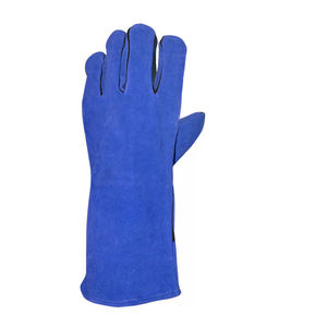 Gants de travail en cuir de vachette fendu pour soudeurs, prix de gros, gants de soudage ignifuges, protection des mains, gants de sécurité pour le travail - Product Image 2