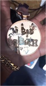 Bijoux de luxe en argent sterling 925, pendentif personnalisé Hip Hop Abraham Lincoln, serti de diamants Moissanite VVS - Product Image 4