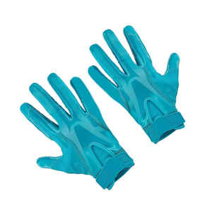 Gants de football pour jeunes et adultes, dos en maille respirante, doigts flexibles rembourrés, fermeture à lacets, logo personnalisé pour une meilleure manipulation du ballon - Product Image 1