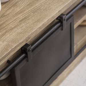 Mueble para TV Vandana Cresta Sereno en madera de mango cepillada y metal, 160 cm - Product Image 4