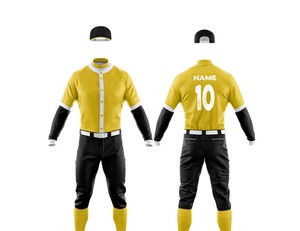 Uniforme de Béisbol Personalizable al por Mayor, 100% Poliéster, Jersey y Pantalón Transpirables, Estilo Único, Opciones de Tallas Grandes - Product Image 1