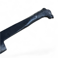 Couteau de camping utilitaire médiéval Viking en acier de 10 pouces avec étui en cuir de vache - Personnalisable OEM, qualité industrielle