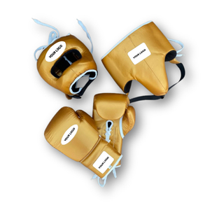 Ensemble de boxe professionnel personnalisé avec logo, de haute qualité, en cuir de vache véritable, pour adultes, kit de boxe de combat professionnel Winning - Product Image 6