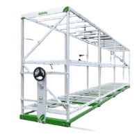 Support agricole vertical modulaire Reinfa-Étagères mobiles extensibles avec irrigation marémotrice réglable