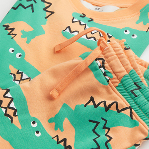 Ensemble de pyjamas courts pour garçons, vêtements de nuit sur le thème des dinosaures et de l'espace, vêtements d'été en coton, 2 pièces, pyjamas pour enfants, vêtements de nuit pour tout-petits, tenue pour enfants - Product Image 4