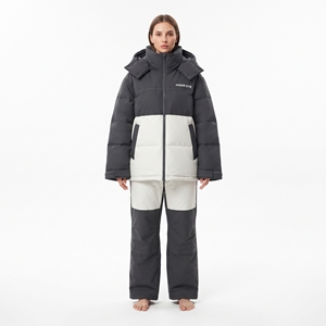 Traje de esquí impermeable para mujer, chaqueta de nieve con capucha, cálida y resistente al viento, ropa deportiva para esquí al aire libre - Product Image 1