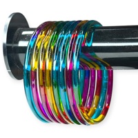 Bracelets multicolores en verre de Kasmir de haute qualité, bijoux indiens tendance pour femmes, prix de gros