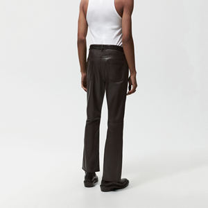 Pantalones de Cuero Genuino para Hombre, Ajustados, de Alta Calidad, Transpirables y Cómodos para Actividades al Aire Libre, en Oferta - Product Image 5