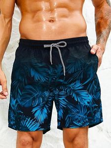 Shorts de Baño para Hombre con Estampado de Tortuga, Elásticos, de Poliéster/Algodón, Secado Rápido, Cintura con Cordón, Ropa de Playa Informal - Product Image 3