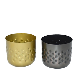 Precio al por mayor Regalos para el hogar Maceta de oro decorativa contemporánea para plantas de interior Maceta pequeña para plantas de casa - Product Image 6
