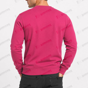 Sudadera de corte regular a la moda, cuello redondo, básica, mezcla de algodón, informal, deportiva, para la temporada de invierno, para hombre - Product Image 2