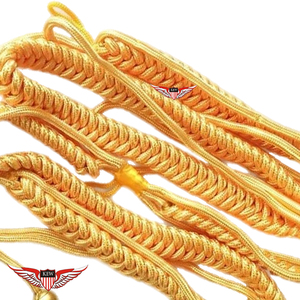 Aiguillette tressée allemande pour défilé, cordon d'épaule allemand avec embout en laiton - Product Image 3