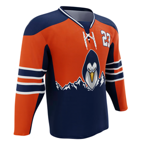 Camiseta de hockey sobre hielo para hombre, número 23, azul, verde, blanco, manga larga, cuello redondo, ropa de poliéster que absorbe la humedad - Product Image 5
