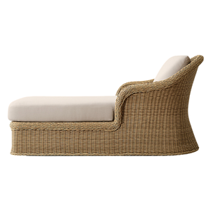 เก้าอี้อาบแดดไม้สักแท้สุดหรูสำหรับกลางแจ้ง พร้อมที่วางแขน ตกแต่งด้วยงานสานมือ สไตล์ร่วมสมัย พร้อมเบาะรองนั่งสำหรับพักผ่อนริมสระน้ำ เหมาะสำหรับวิลล่า - Product Image 2