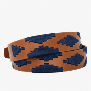 Ceinture Polo en Cuir Véritable pour Homme, Boucle à Ardillon, Motif Géométrique, Style Décontracté, Alliage, Largeur 3,5 cm, Longueur 120 cm, Durable et Haute Résistance - Product Image 3