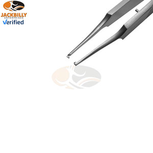 Pinzas de Fijación Lester 1x2 Dientes 9 cm Acero Inoxidable Instrumentos Quirúrgicos Oftálmicos Manuales Certificación CE Herramienta para Cirugía Ocular - Product Image 3