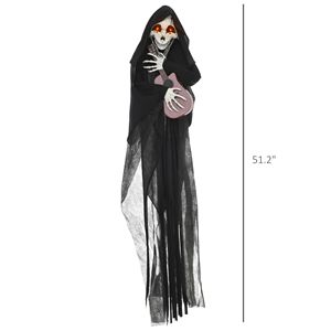 Decorazioni animate di Halloween per esterni a tema Grim Reaper per un divertimento spaventoso - Product Image 3