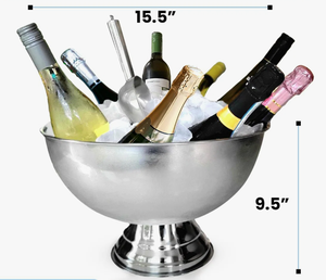 Bac à champagne de luxe en acier inoxydable pour hôtel, restaurant et traiteur, personnalisable, pour usage commercial - Product Image 4