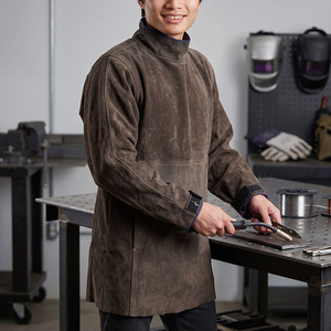 Chaqueta de Soldadura Premium JNM SAFETY, Nivel de Protección Contra Incendios, Resistente al Calor, Cuero Vacuno, Certificación CE, 500C-1000C - Product Image 3