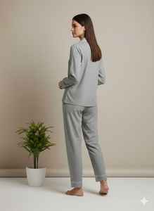 Conjunto de Pijamas de Seda para Mujer, Impresión 3D Bajo Demanda, Conjunto de Dos Piezas para Dormir, Pijamas de Talla Grande para Mujer - Product Image 4