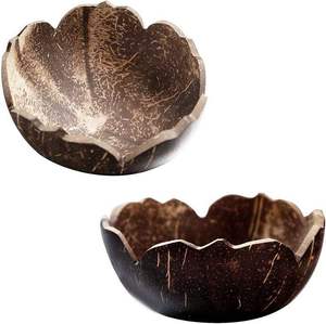 Venta al por mayor directa de fábrica: Cuencos de coco natural a granel, vajilla ecológica sin residuos, cuencos orgánicos con logo personalizado para marcas. - Product Image 3
