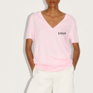 T-shirt Confortable Quotidien à Manches Courtes Coupe Décontractée Tendance OEM 2026 Col Rond Coupe Classique Style Urbain Moderne Décontracté - Product Image 1