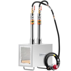 Fucina Portatile a 2 Bruciatori a Propano, Grande Capacità, Strumento per Forgiatura di Coltelli e Lavorazione del Metallo, Macchinario per Forgiatura 2600 - Product Image 1