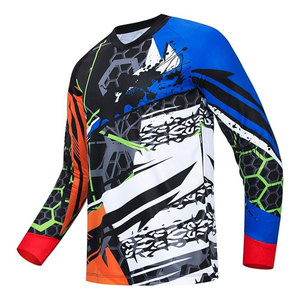 เสื้อปั่นจักรยานผู้ชายแขนยาว MTB เสื้อมอเตอร์ครอสชุดแข่งออฟโรดระบายอากาศแห้งเร็วน้ำหนักเบาจักรยานเสือภูเขา - Product Image 1