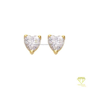 Premium 925 Sterling Silver Lab Grown <b>Diamond</b> Cushion Cut Stud <b>Earrings</b> For Wholesale Jewelry Buyers - Product Image 4