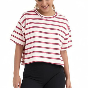 Camiseta de Algodón con Bordado Personalizado para Mujer, Estilo Crop Top, Vintage, Casual, Streetwear, a la Moda - Product Image 5