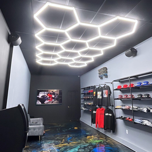 Honeycomb Hexagonal <b>Lights</b> for Plastic Garage Flooring, Suitable for Gyms, Bars, Studios, and Garages. - Product Image 4