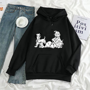 Sudaderas con Capucha para Mujer, Otoño Invierno 2026, Nuevas Sudaderas Profesionales con Cuello Redondo, Sudaderas Deportivas con Estampado de 101 Dálmatas, Sudaderas con Capucha para Mujer - Product Image 2