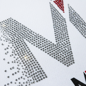 New Arrival <b>Rhinestone</b> T Shirt Custom Heat Press Diamond Logo Men Fitness Slim Fit Bling Tee Shirt Breathable Cotton <b>Tops</b> - Product Image 5