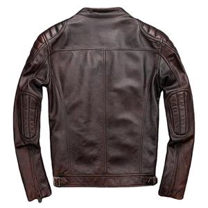 Chaqueta de Motociclista Personalizada de Primera Calidad, Chaqueta Bomber de Invierno para Carreras, Chaqueta Universitaria de Cuero PU Repujado con Cierre para Hombre - Product Image 2