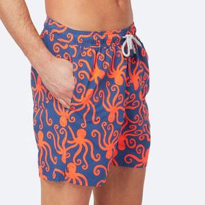Men's 100%Polyester Blank <b>Shorts</b> Customize Embroidery Logo Back Summer Pocket Quick Dry <b>Swim</b> <b>Shorts</b> - Product Image 6
