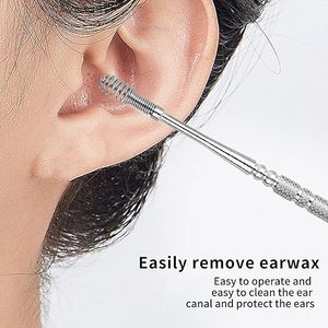 ชุดอุปกรณ์กำจัดขี้หูแบบมืออาชีพ ชุดเครื่องมือทำความสะอาดหูสแตนเลสพร้อมกล่องเก็บของ โซลูชั่นดูแลหูที่ปลอดภัยและนำกลับมาใช้ใหม่ได้ - Product Image 6