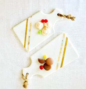 Marble Cutting Board Dishwasher Safe Rectangle <b>Shape</b> With Handle Chopping <b>Blocks</b> Leather Loop Hanging Cheese Knife - Product Image 4