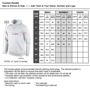 Custom Wholesale <b>Black</b> Orange Gray Hoodie Stitched Jersey Embroidery <b>Fleece</b> Pullover Breathable Team Sports Training Wear - Product Image 4