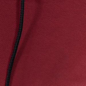 Women's <b>Red</b> <b>Cropped</b> Hoodie Fleece Solid Color Casual Hooded Sweatshirt Long Sleeve Drawstring <b>Top</b> - Product Image 6