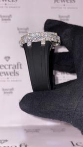 Luxury Hip Hop Style <b>Watch</b> <b>Case</b> Full Pave Moissanite Diamond Iced Out Custom <b>Watch</b> Housing With High Sparkle Finish - Product Image 5