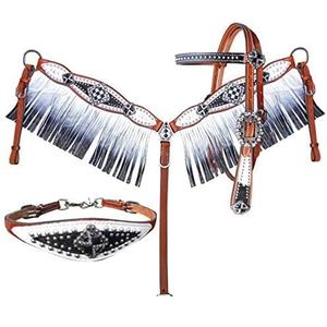Collier de tête en nylon pour chevaux, style western et anglais, accessoires en cuir pour chevaux, fabriqué par un fabricant professionnel - Product Image 5