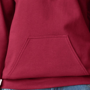 Custom Midweight <b>Fleece</b> <b>Hoodie</b> for Adults Soft Warm Pullover Sweatshirt Casual Hooded Streetwear Top Wholesale Factory Supplier - Product Image 6