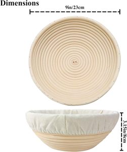 High Quality Eco-friendly Rattan <b>Basket</b> Sourdough Proofing Home and Restaurant Kitchenware Baking Bread Cake Made in Vietnam - Product Image 4