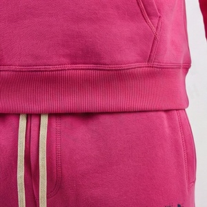 Unisex <b>Pink</b> USA Print <b>Tracksuit</b> Hoodie And Pants Set Casual Full Sleeve Drawstring Sweatshirt With Pocket Autumn Wear - Product Image 5