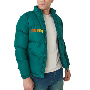 Chaqueta de Plumón Acolchada para Hombre con Logotipo Personalizado, Chaqueta de Invierno con Capucha, Impermeable, para Exteriores, Fabricante - Product Image 1