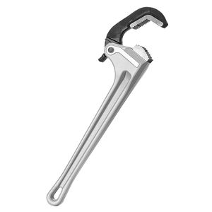 Chiave a Tubo Dritta in Alluminio da 18 Pollici con Regolazione Automatica della Fissaggio, Design Ergonomico Facile da Trasportare, Testa Flessibile per Idraulica - Product Image 1